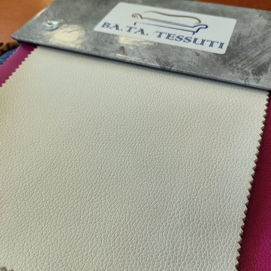 Tessuto Ecopelle | Bianco e Nero | Rivestimenti | H 140 | Stock fine serie